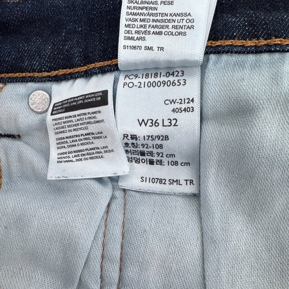 Levi’s 541 Men’s Athletic Taper Dark Wash Jeans 36x32 - Picture 15 of 15
